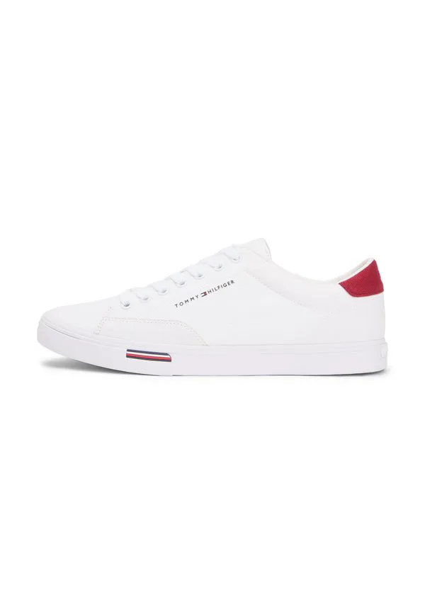 Кроссовки с фирменной промежуточной подошвой из парусины. Tommy Hilfiger, White