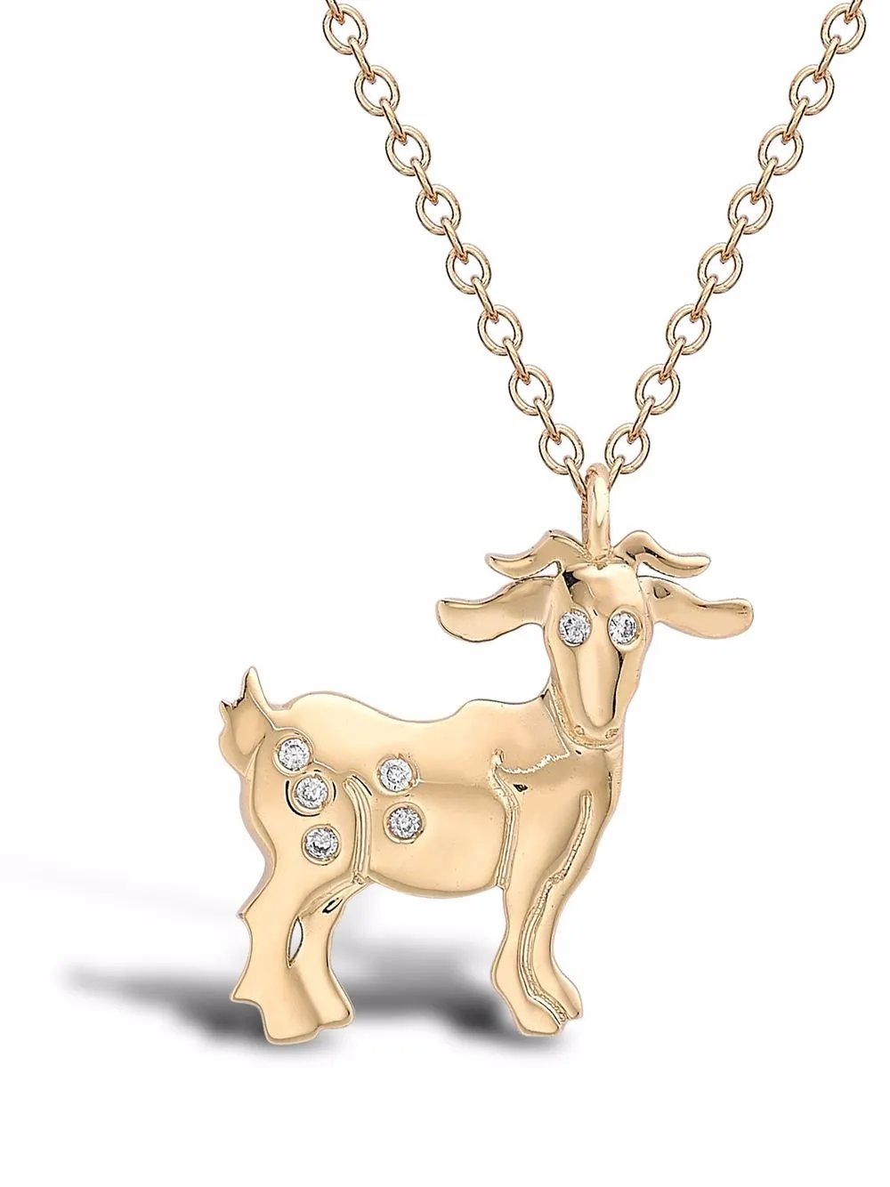 

Подвеска Zodiac Goat из желтого золота с бриллиантами Pragnell, золотой