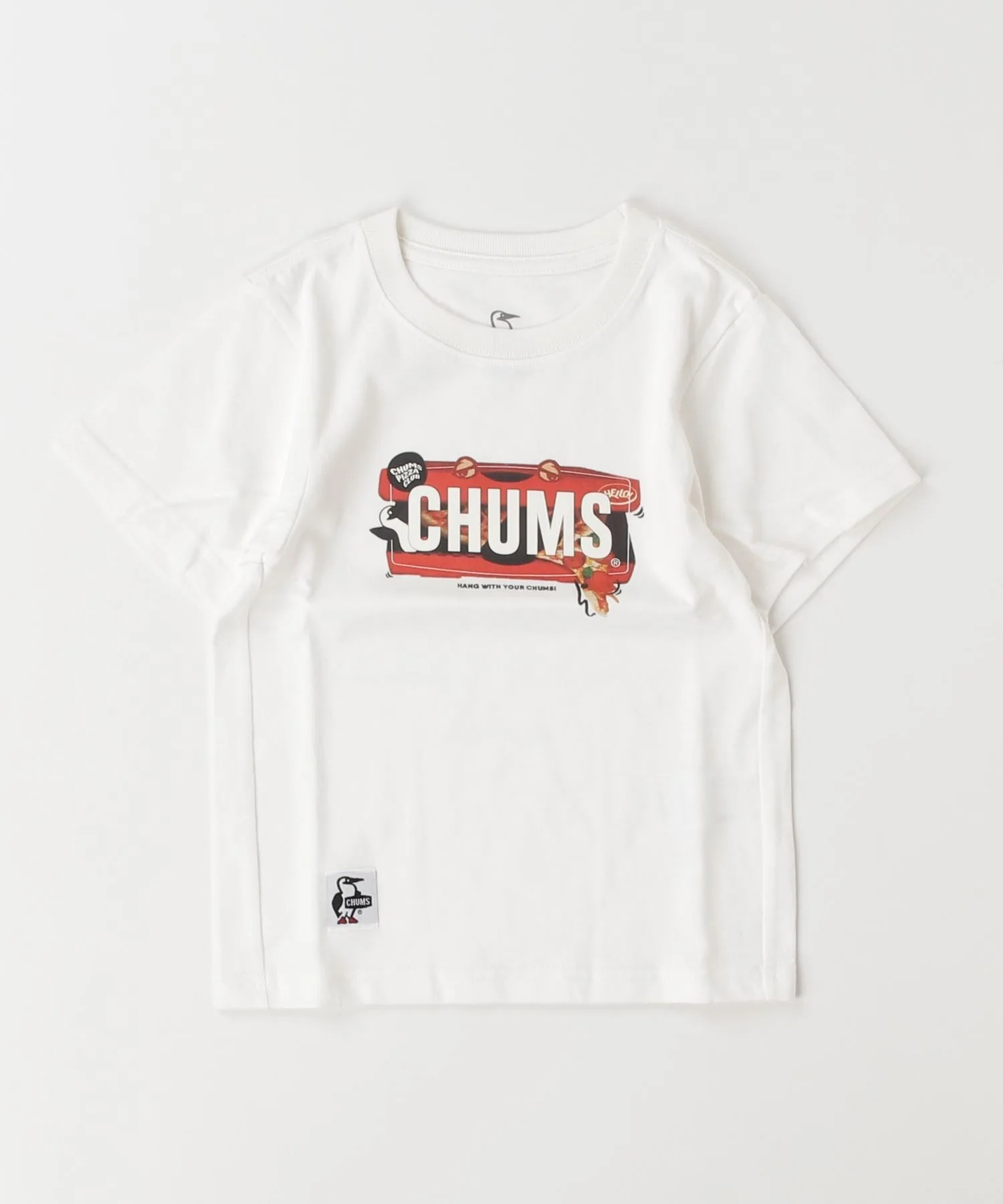 Детская футболка CHUMS Pizza Box с принтом фиолетовая — фото 2