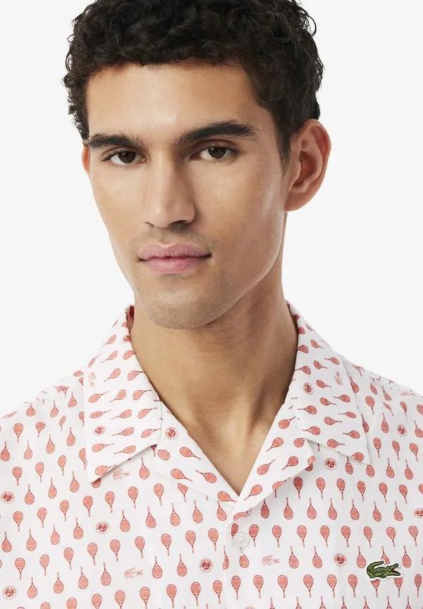 Рубашка lacoste Lacoste, Blanc/Marron Id — фото 4