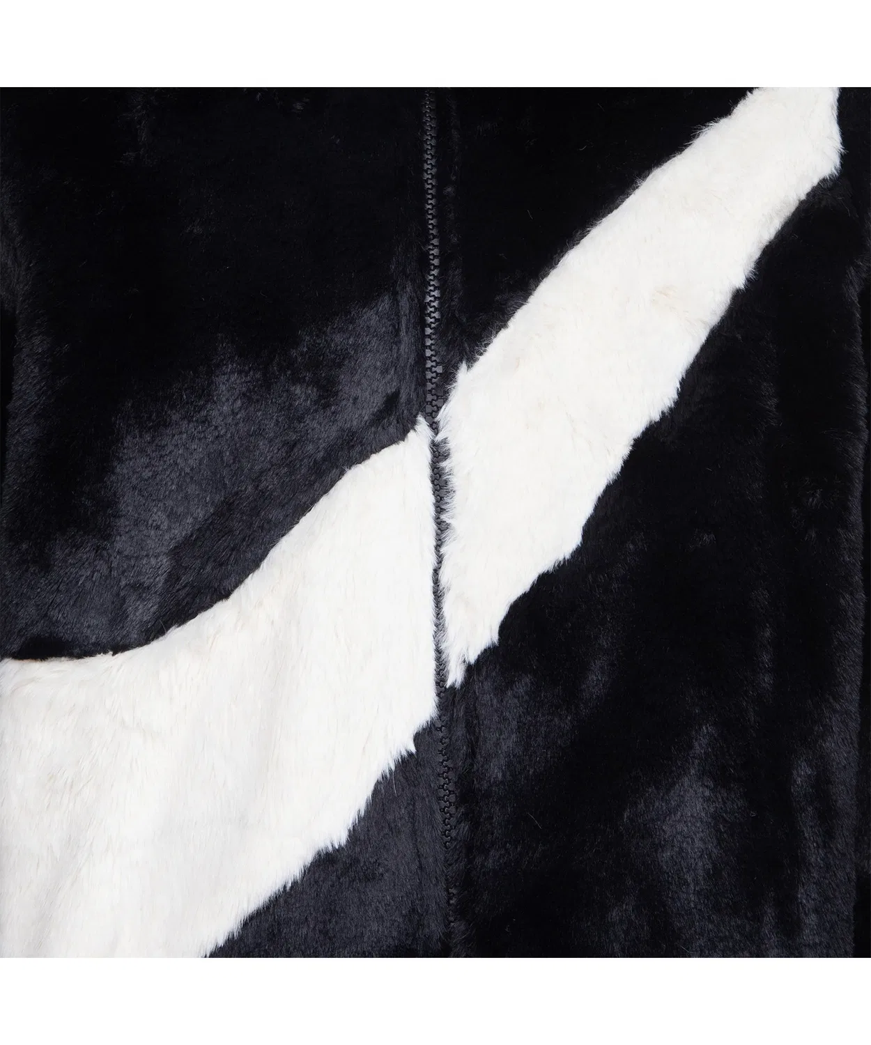 Куртка Nike BIG SWOOSH FAUX FUR JACKET, флис, белый — фото 3