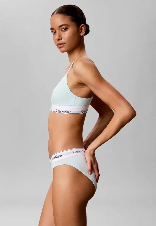Бюстгальтер треугольный с легкой подкладкой Calvin Klein, цвет мята — фото 3