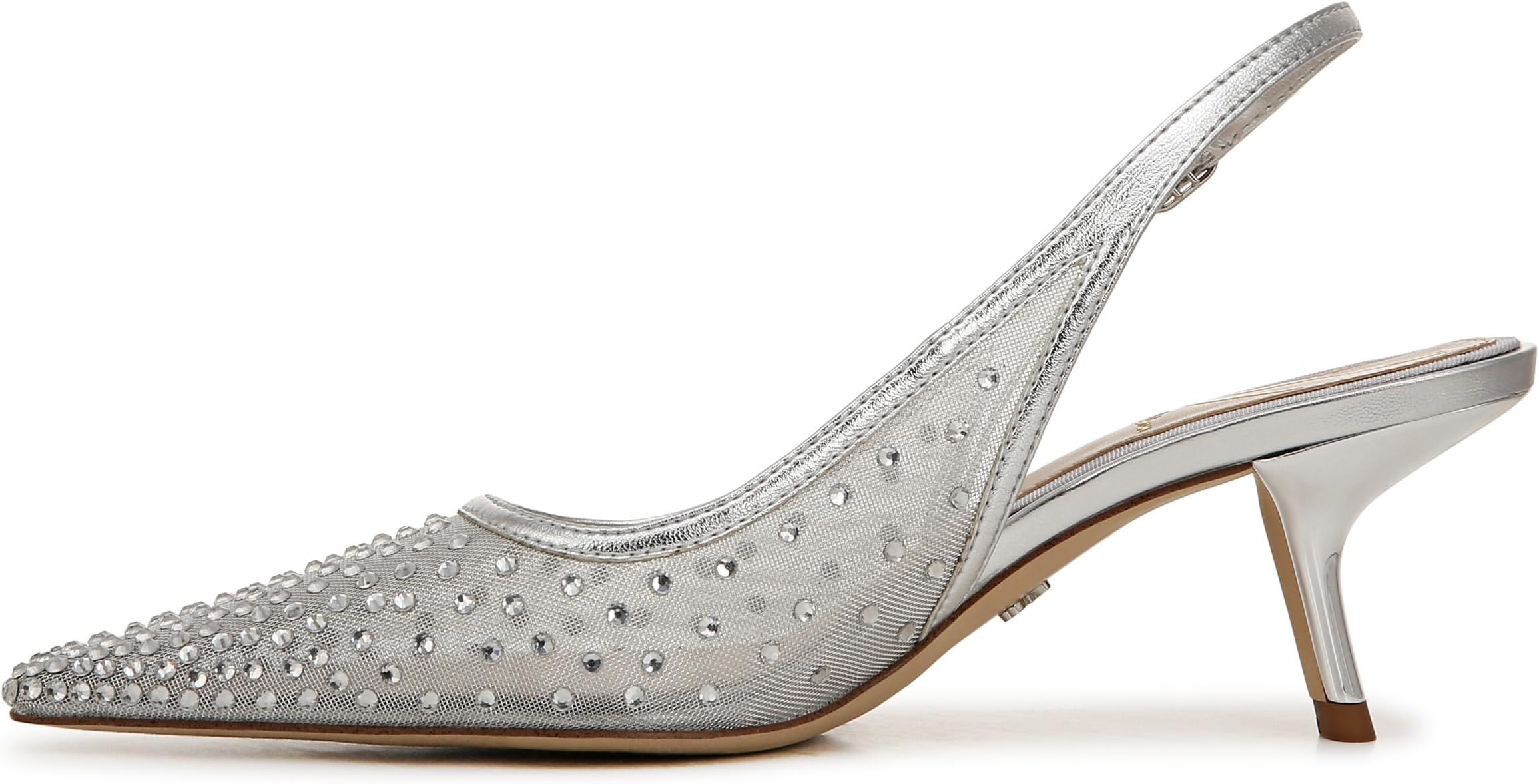 Туфли Sam Edelman Bianka Sling Mesh, цвет Soft Silver Mesh — фото 4