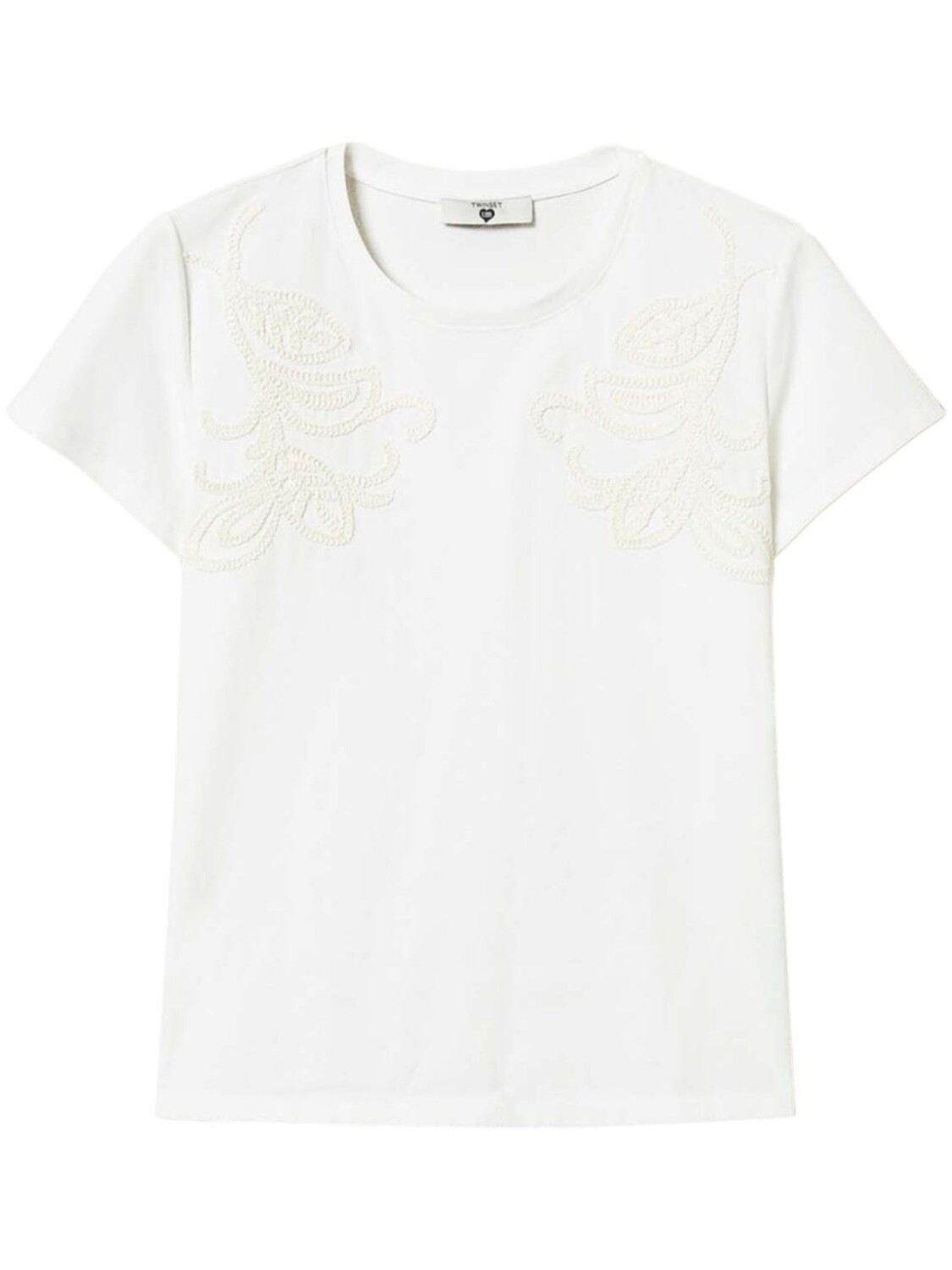

TWINSET футболка с вышивкой, белый