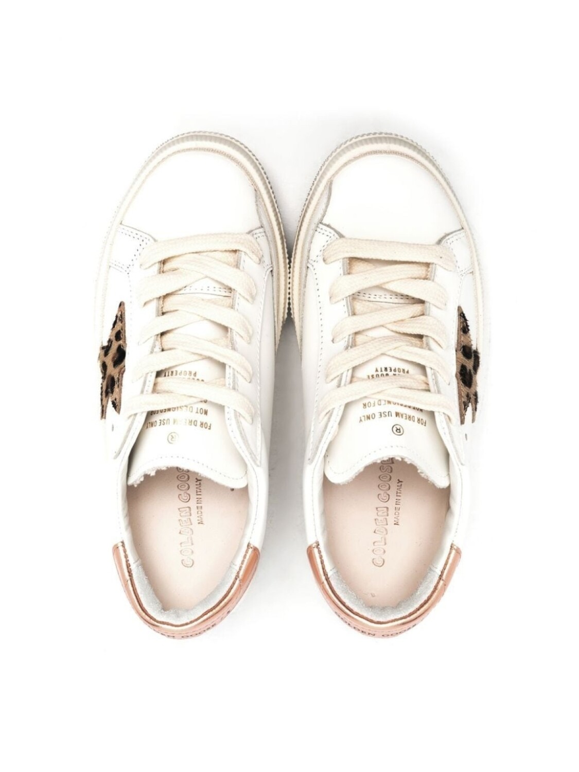 Golden Goose Kids кеды May на шнуровке, белый — фото 3