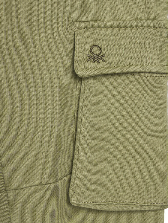 Спортивные брюки обычного кроя 3UNICF066 United Colors Of Benetton, зеленый — фото 3