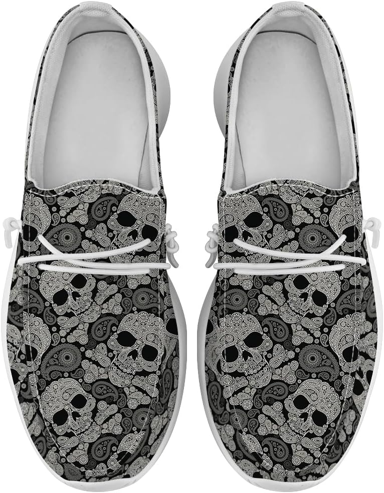 

Лоферы Quorax для женщин и мужчин, слипоны с узором пейсли, повседневная обувь, подарки для мужчин и женщин, белый/черный/серый