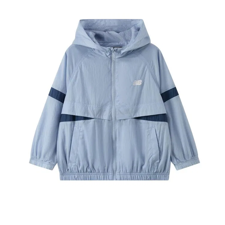 Детская куртка с капюшоном Moderate New Balance, Light Blue