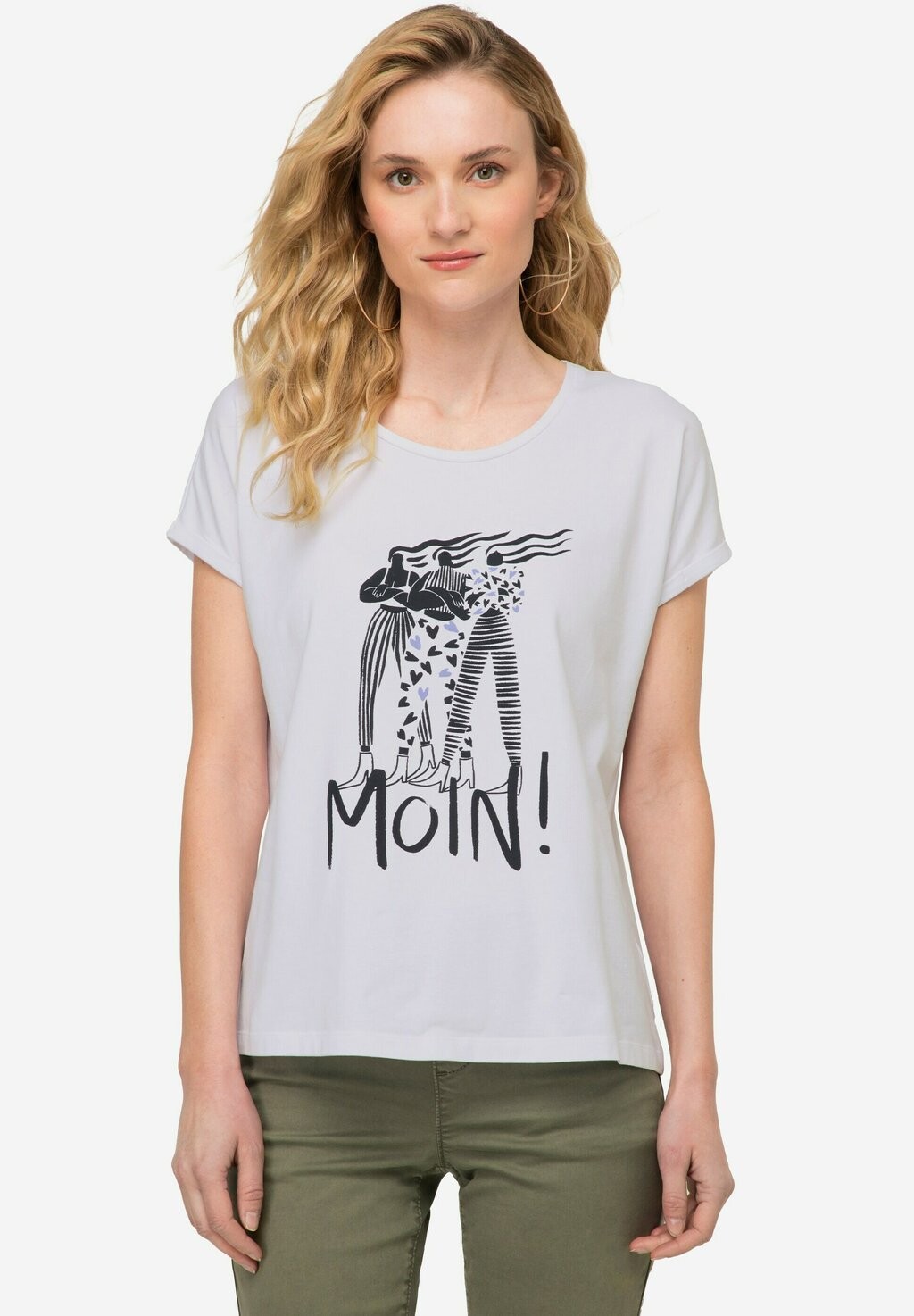 

Футболка с принтом LAURASØN, цвет blanc neige