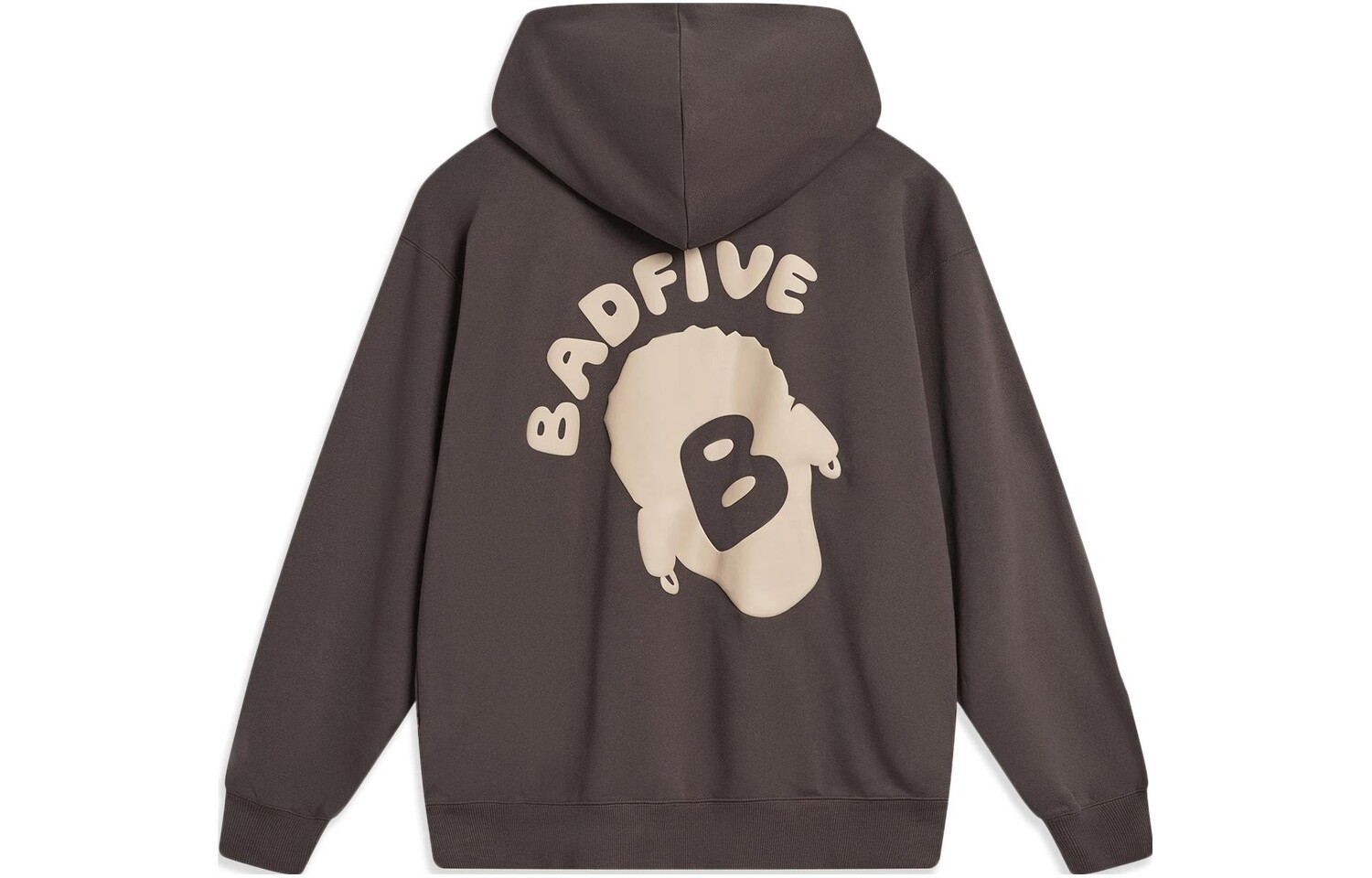 

Толстовка Badfive унисекс коричневая Lining, коричневый