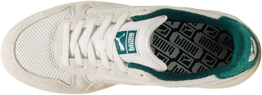 Мужские кроссовки PUMA с сеткой и шнуровкой для зала - белые, белый — фото 4