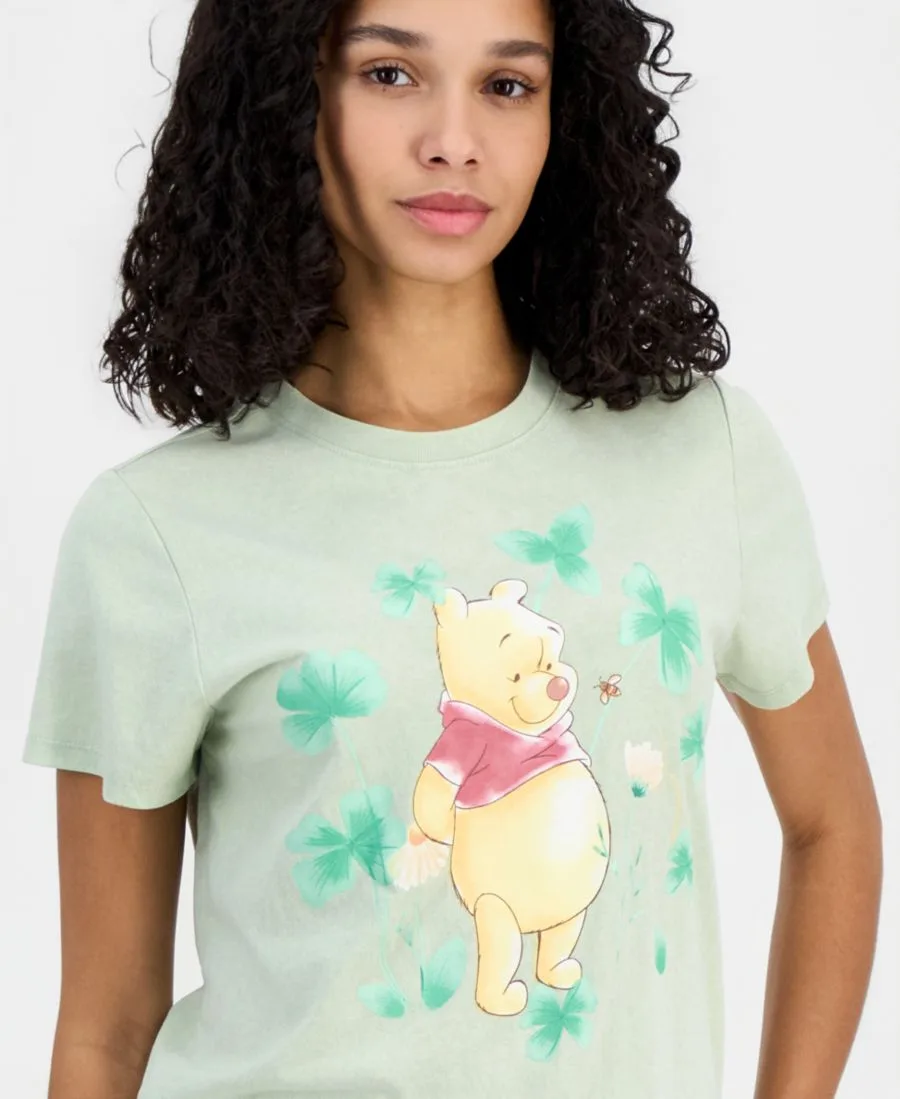 Детская футболка с коротким рукавом ко Дню Святого Патрика Winnie the Pooh, зеленый — фото 4