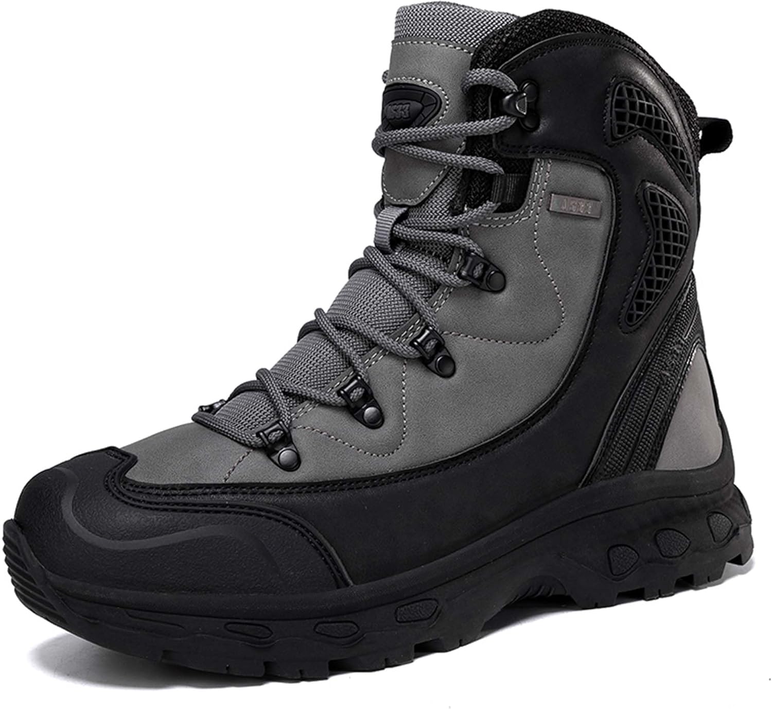 

Мужские боевые военные ботинки водонепроницаемые для тренировок, боевые, для походов, джунглей, охоты, тактики, пустыни, высокие спортивные ботинки для альпинизма, противоскользящие Generic, серый