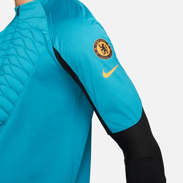 Футболка chelsea fc winter warrior soccer training top Nike, синий — фото 3