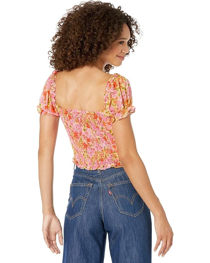 

Топ ASTR the Label Helena Top, цвет Pink Multi Floral