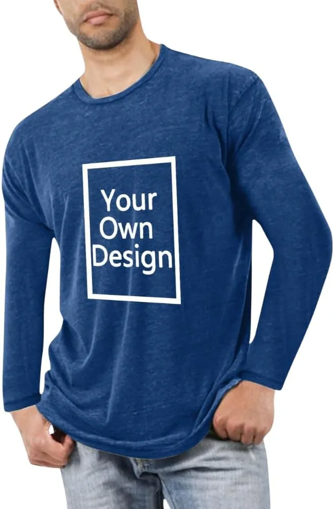 

Мужская футболка с длинным рукавом, легкая и мягкая, с возможностью нанесения текста и дизайна Floleo