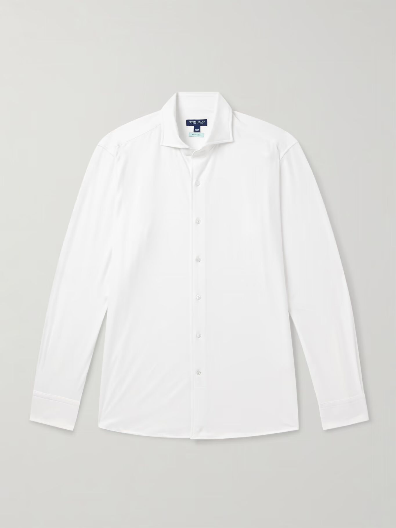 

Рубашка из джерси Excursionist Flex из хлопковой смеси PETER MILLAR, белый