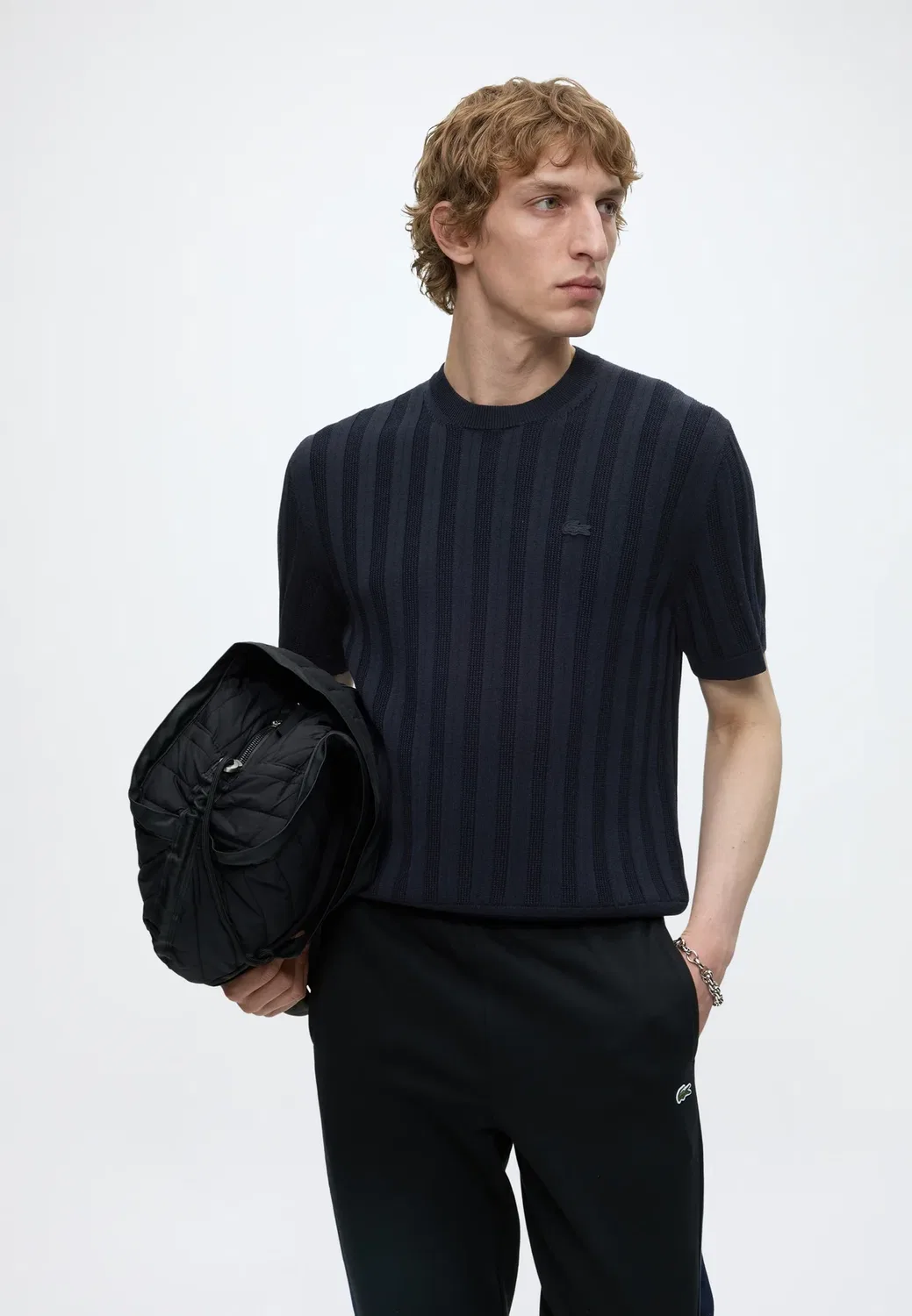 Футболка с принтом Lacoste, Dark Navy Blue — фото 4