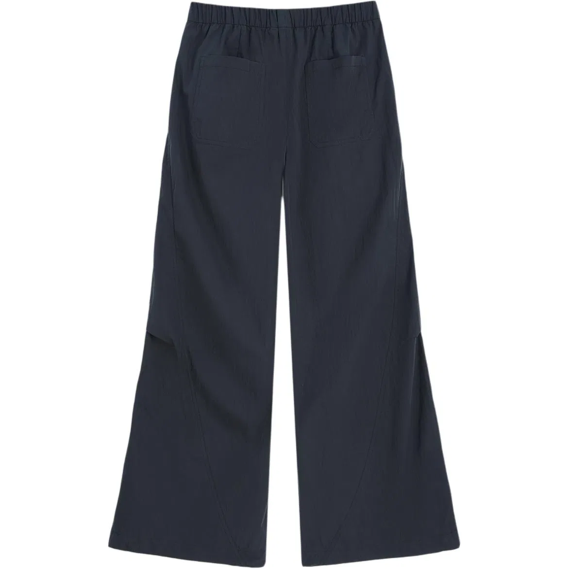 Женские брюки свободного кроя с широкой штаниной GAP, Light Gray White — фото 4