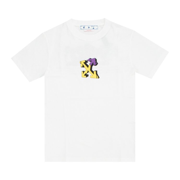 

Футболка Off-White Wizard Graffiti Slim Tee 'White/Violet', белый