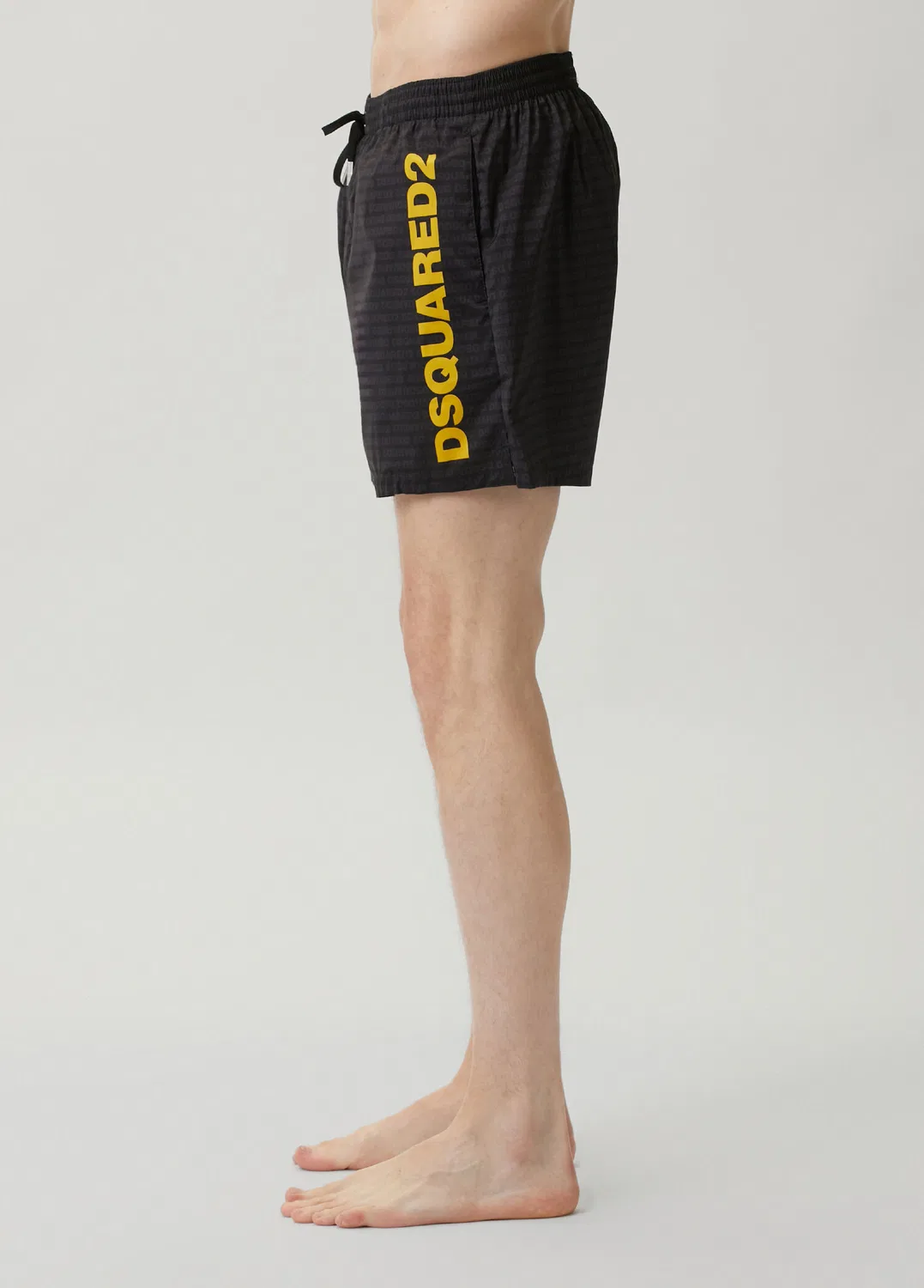 Плавки Dsquared2 с поясом и логотипом, black — фото 3