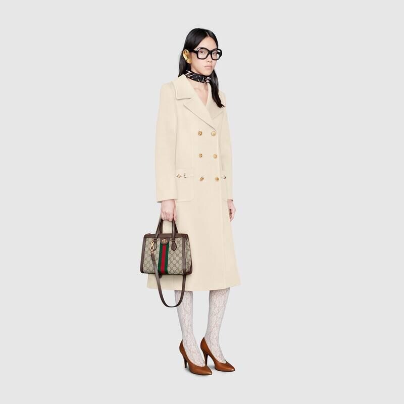 

Сумка-тоут GUCCI Ophidia small GG tote, коричневый