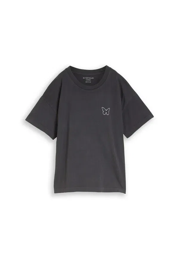 Футболка с принтом Print T-shirt Tom Tailor, Coal Grey, серый