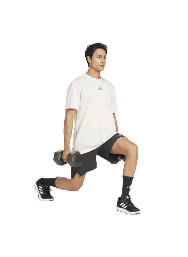 Футболка тренировочная с принтом One Rep At A Time Adidas, белый — фото 4