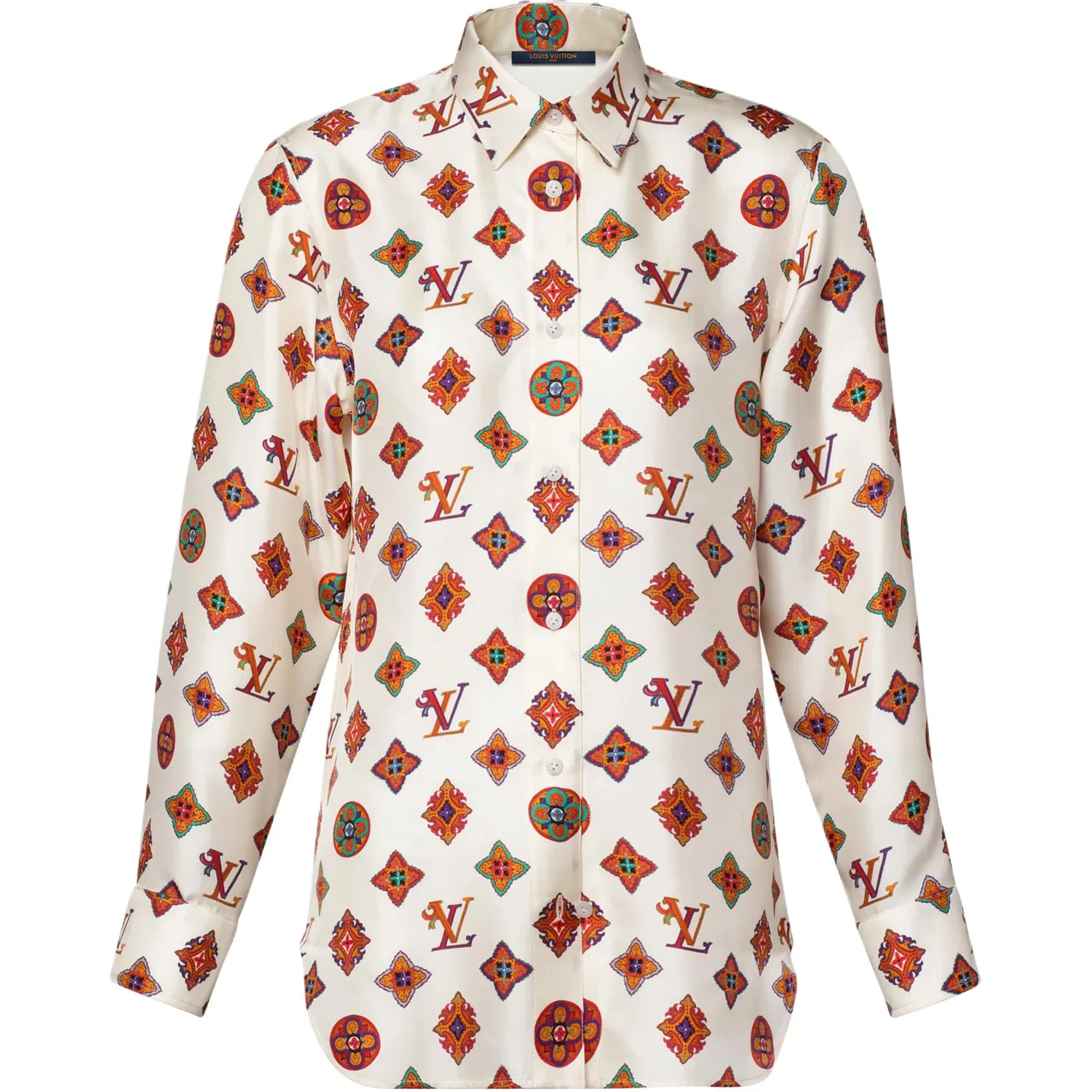Женская рубашка с монограммой Multicolor LOUIS VUITTON, Multicolor