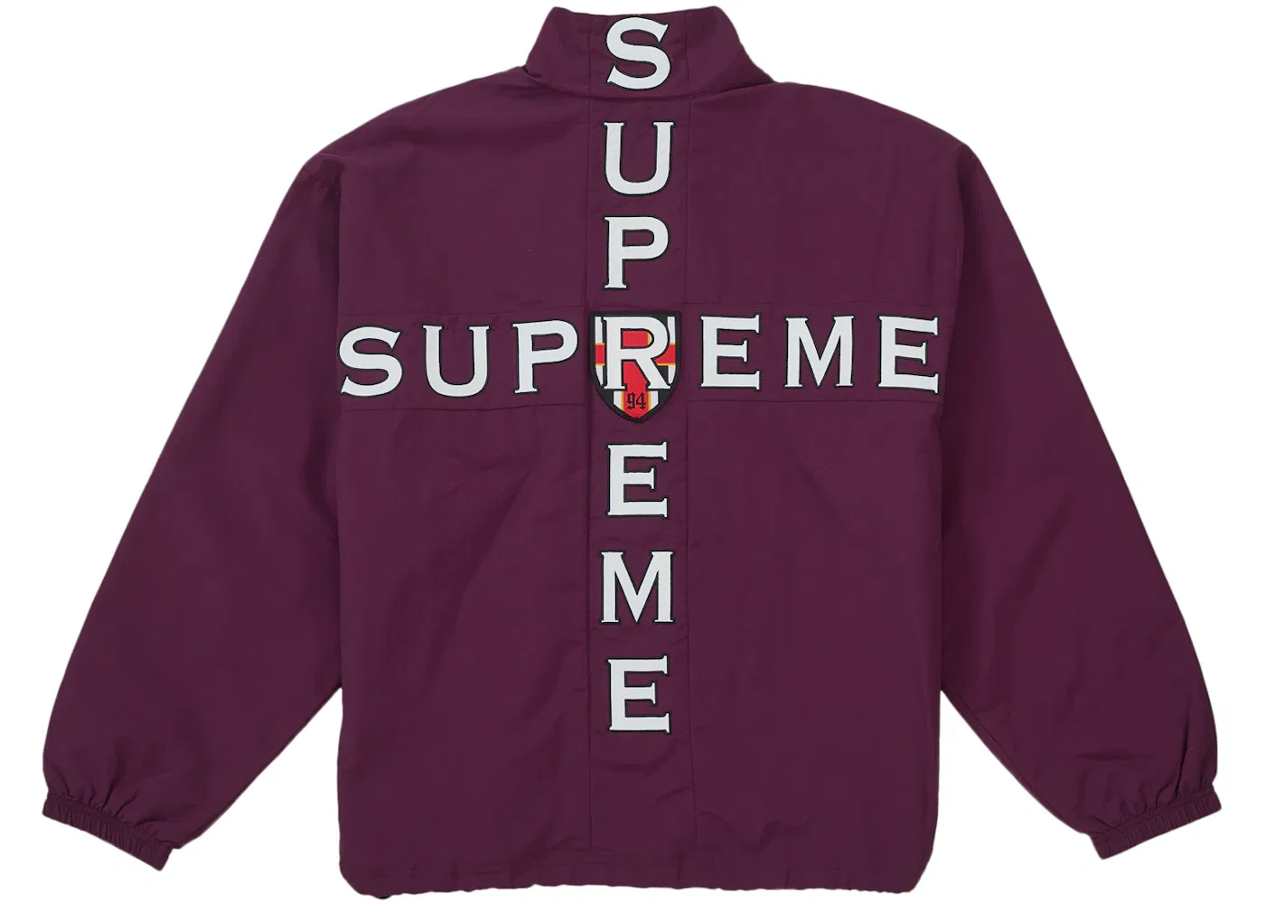 Мужская куртка на молнии с логотипом Cross Track Jacket Supreme, сливовый — фото 3