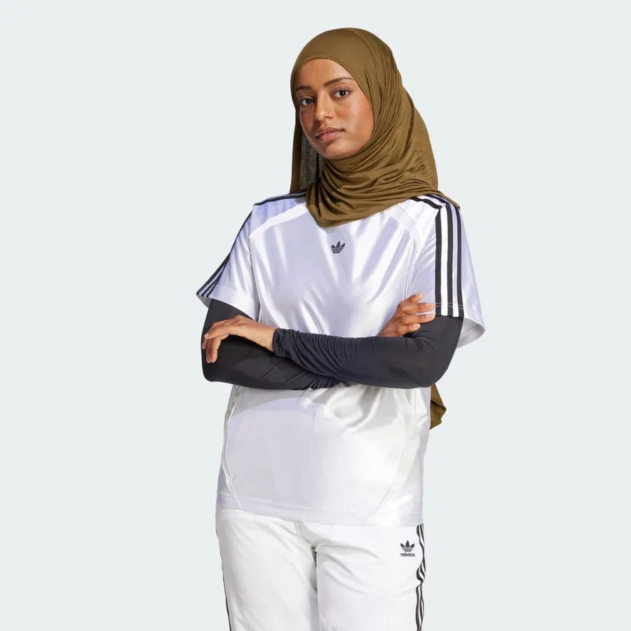 Футболка свободного кроя с принтом Adicolor Teamgeist Loose Tee adidas, Белый