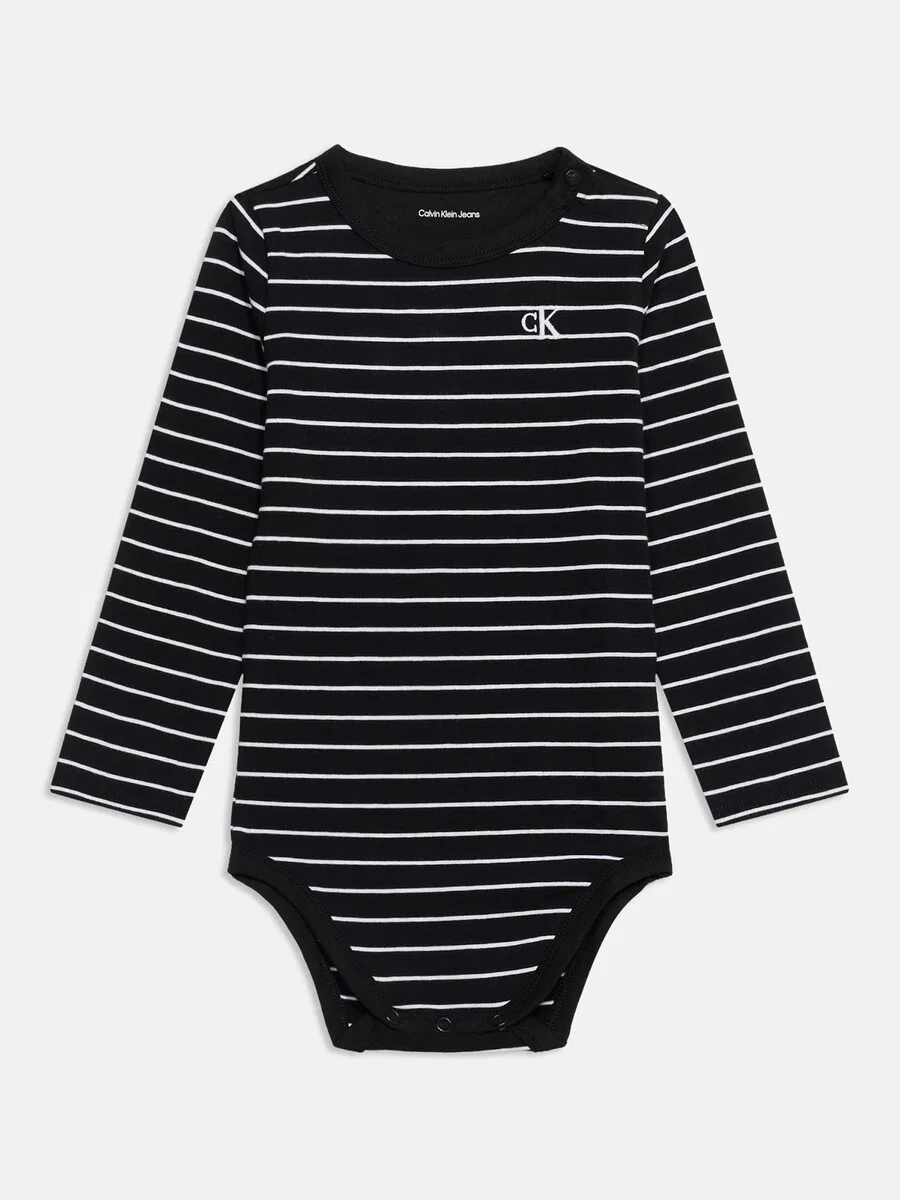 Комбинезон/боди Calvin Klein Jeans бежевого и черного цвета — фото 3