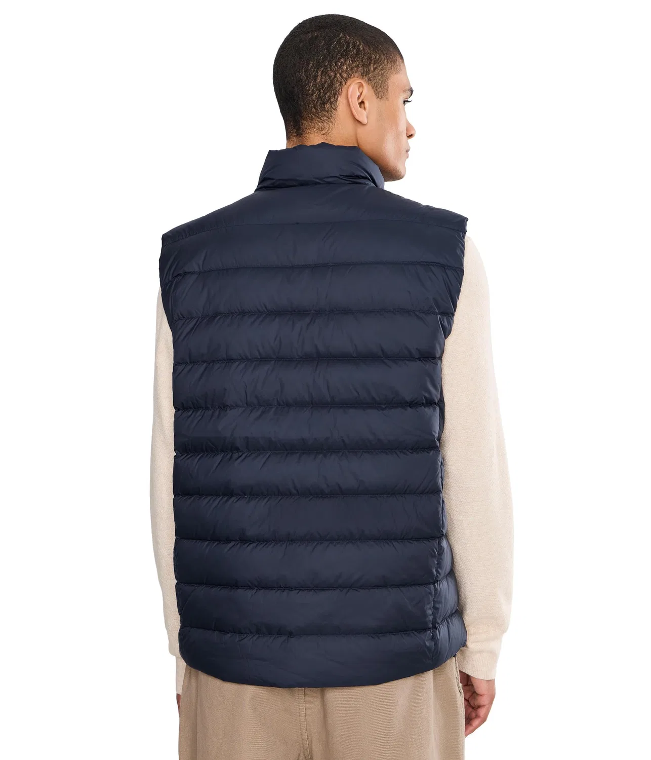 Пуховый жилет упаковываемый The Colden Packable Down Vest Polo Ralph Lauren, Collection Navy — фото 4