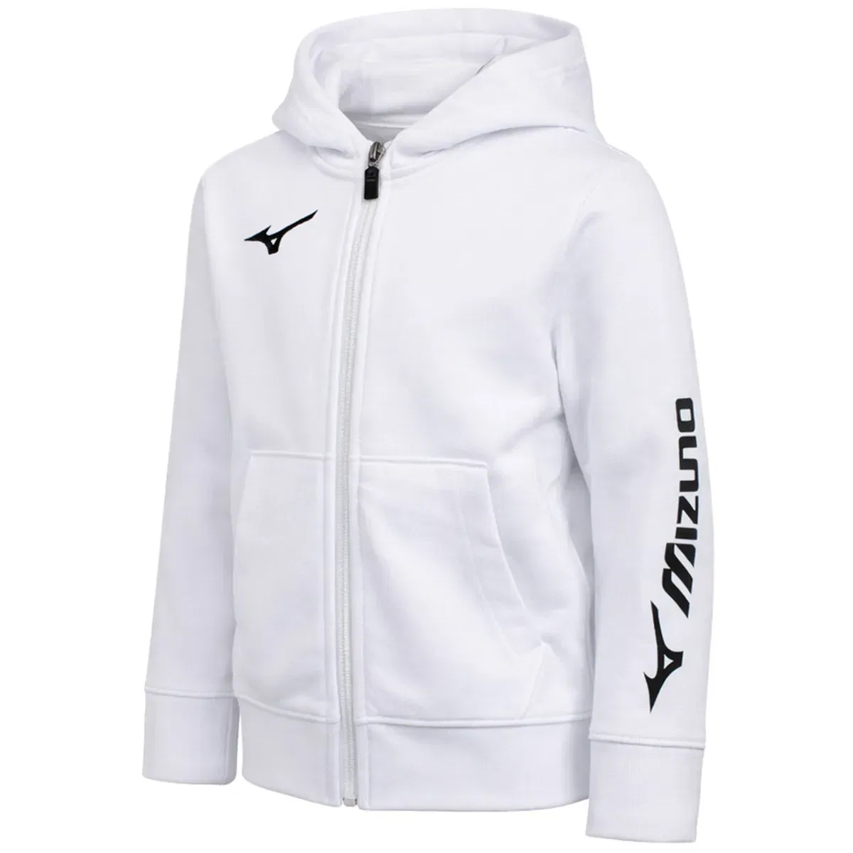 Толстовка Mizuno белая с длинным рукавом, Цвет: White — фото 2