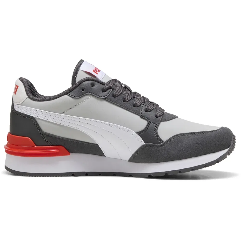 Детские кроссовки для девочек с верхом из нейлона и замши ST Runner V4 NL Puma, Grey