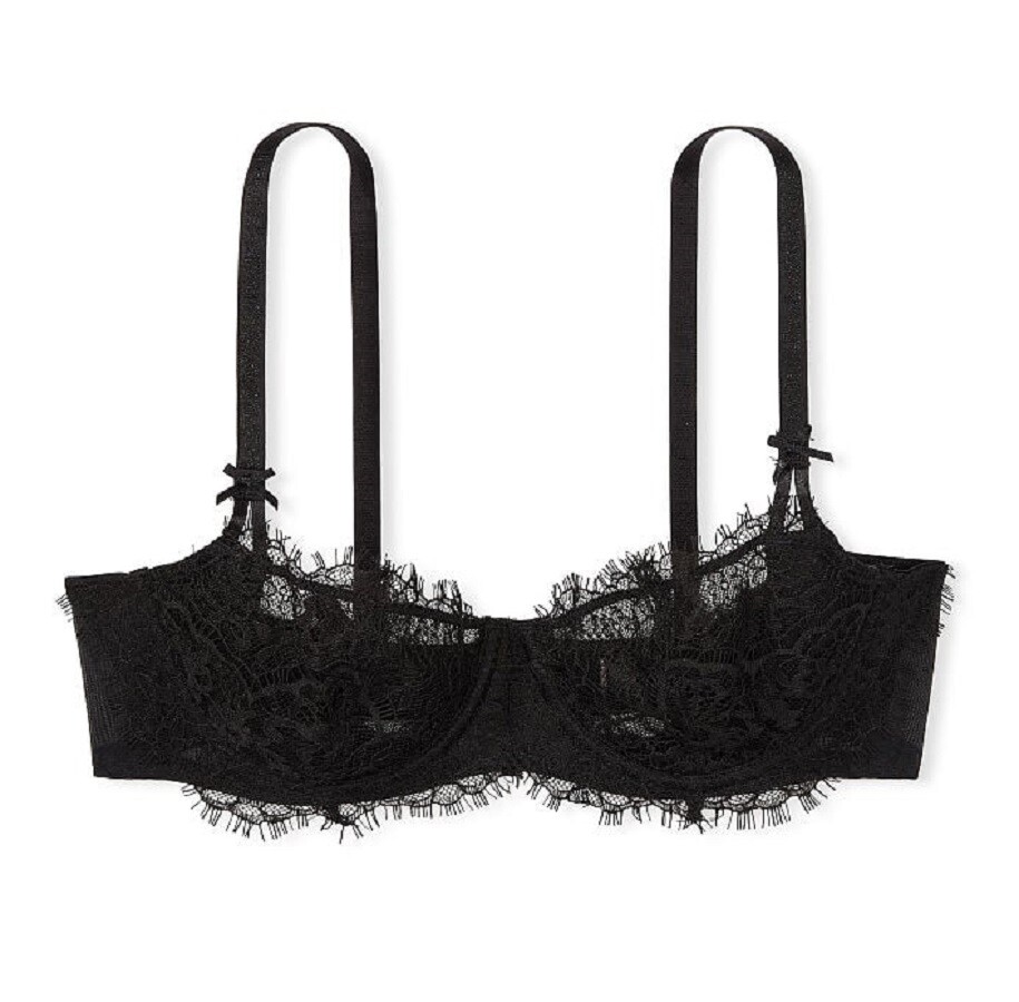 

Бюстгальтер Victoria's Secret Dream Angels Wicked Unlined Lace Balconette, черный