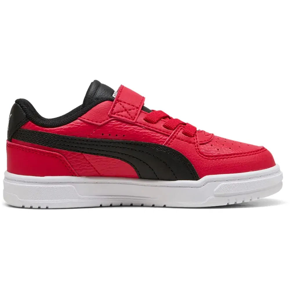Детские кроссовки для девочек с липучками Ferrari Caven III AC+PS Puma, Red