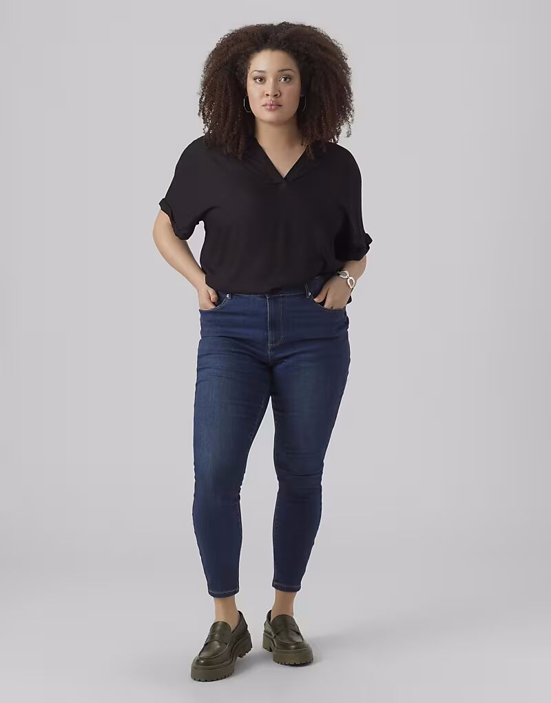 

Джинсы Vero Moda Curve Skinny fit из темно-синего денима