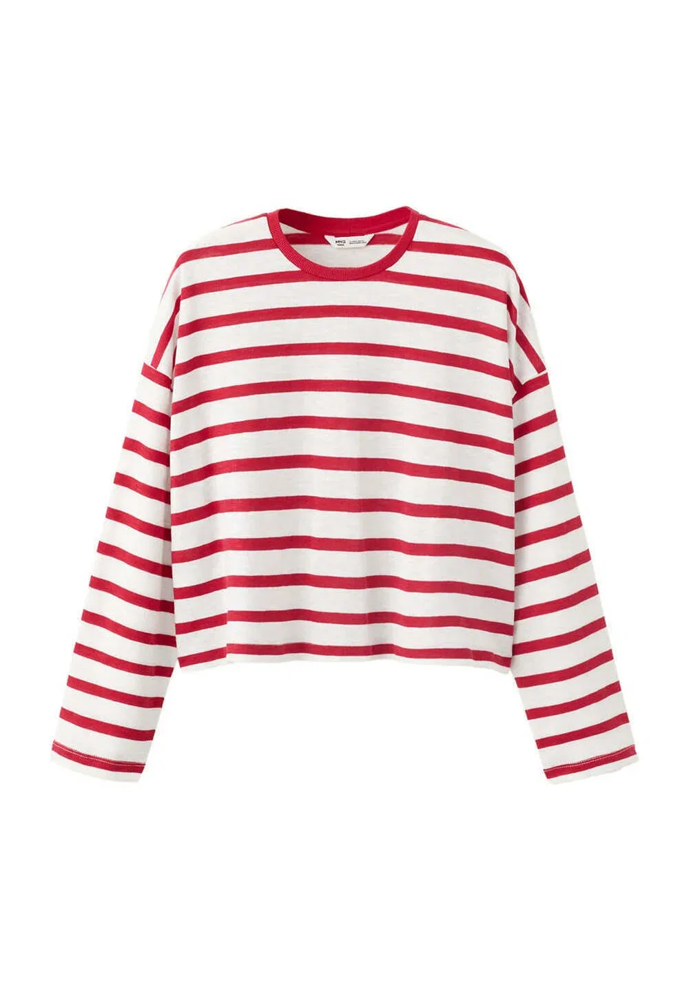 Подростковая футболка с длинными рукавами Mango Kids, Red — фото 4