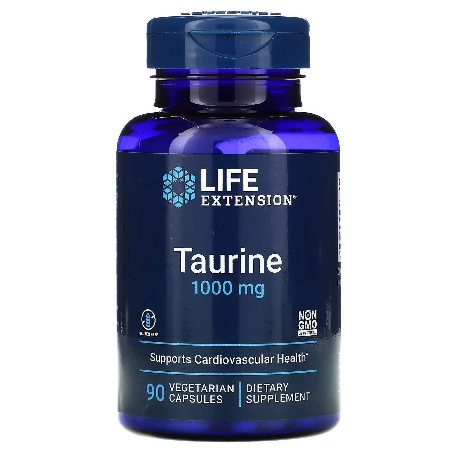 

Life Extension, Таурин, 1000 мг, 90 вегетарианских капсул