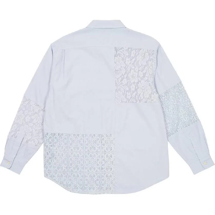Детская рубашка с кружевными вставками SS24 Crochet Patchwork Shirt PALACE — фото 3