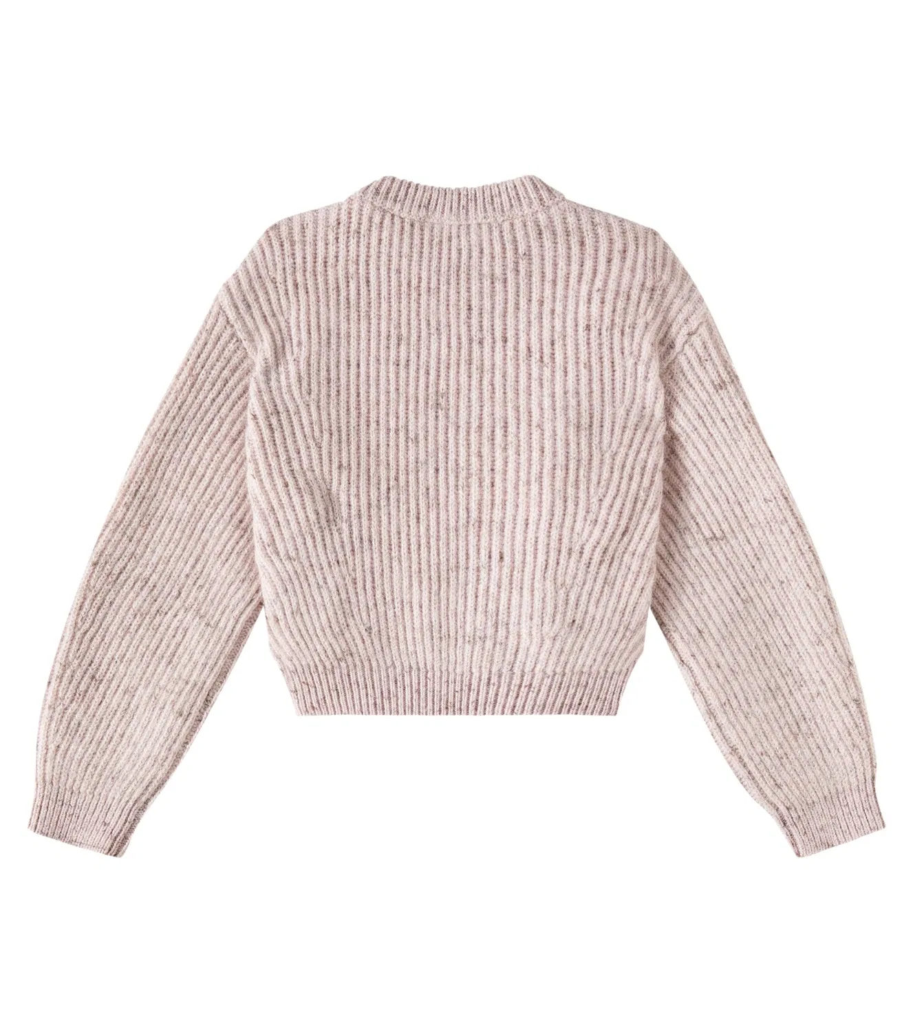 Свитер из твида с добавлением шерсти и мохера Brunello Cucinelli Kids, розовый — фото 4