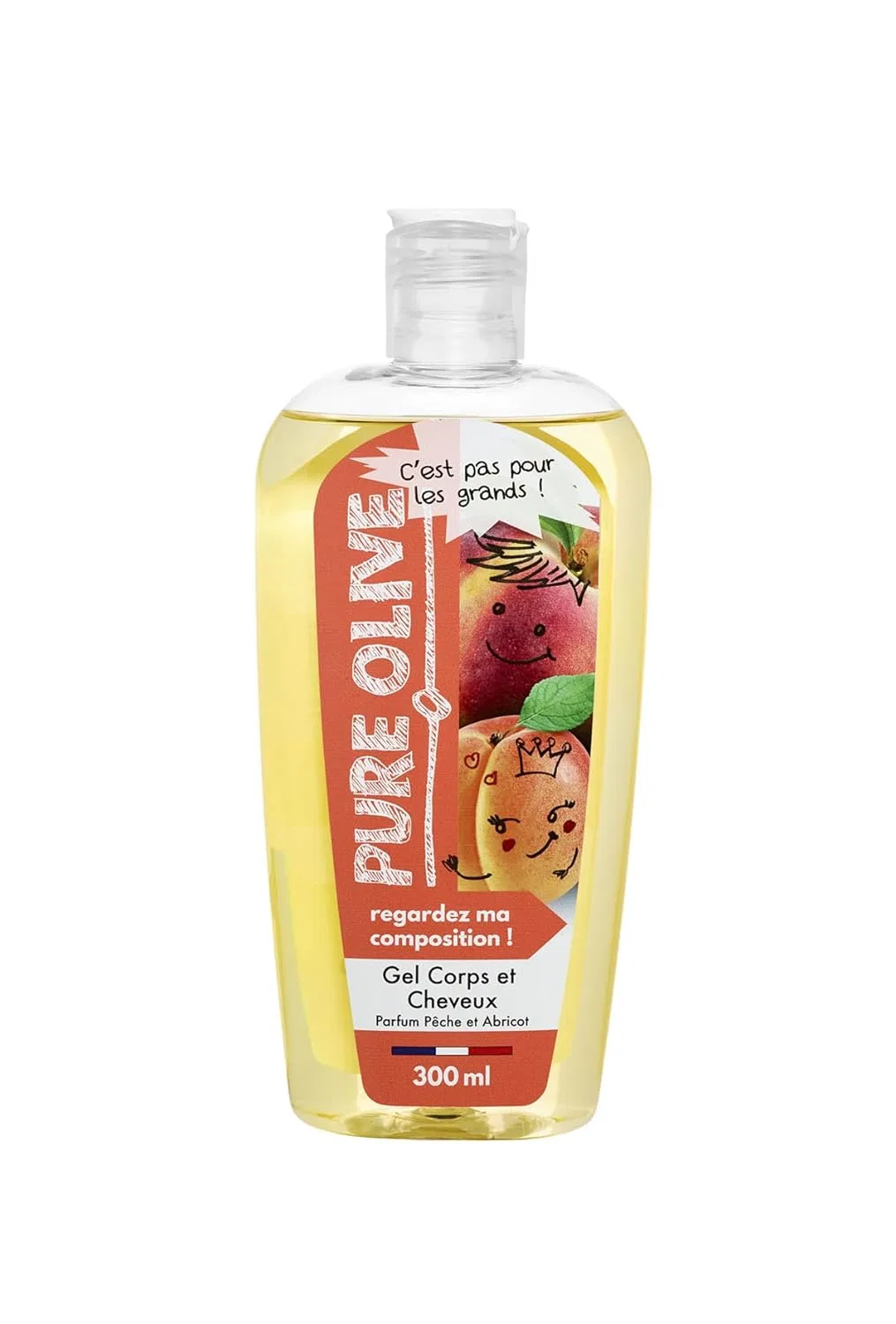 Гель для душа и волос Pure Olive, 300 мл, Персик
