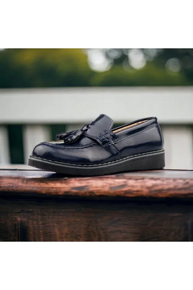Детские классические ортопедические туфли для мальчиков Jojo Kids, Navy Blue