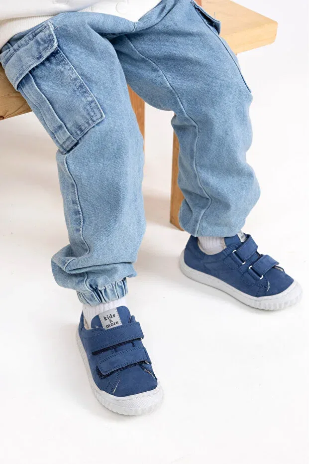 Детские туфли для девочек с ортопедической стелькой Kids A More, Blue — фото 3