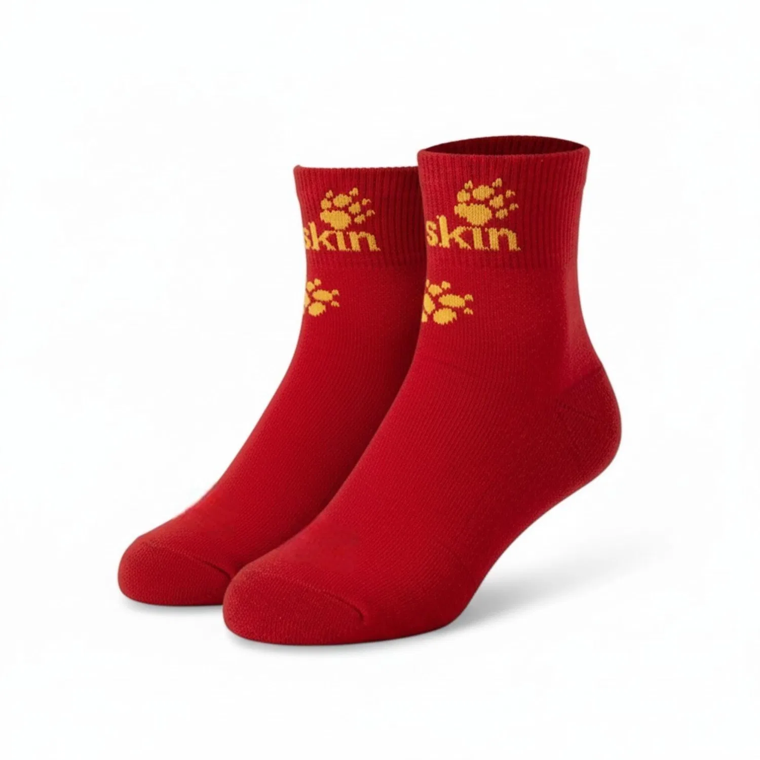 Детские носки с органическим хлопком 2x Casual Mid Cut Jack Wolfskin, Rot