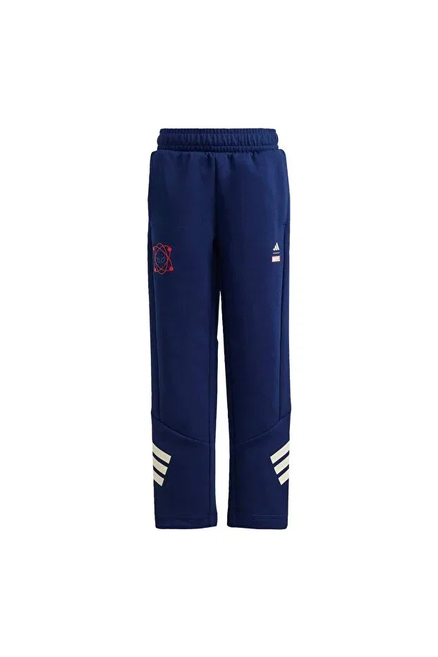 Детские спортивные штаны для девочек однотонные Adidas, Navy Blue — фото 4