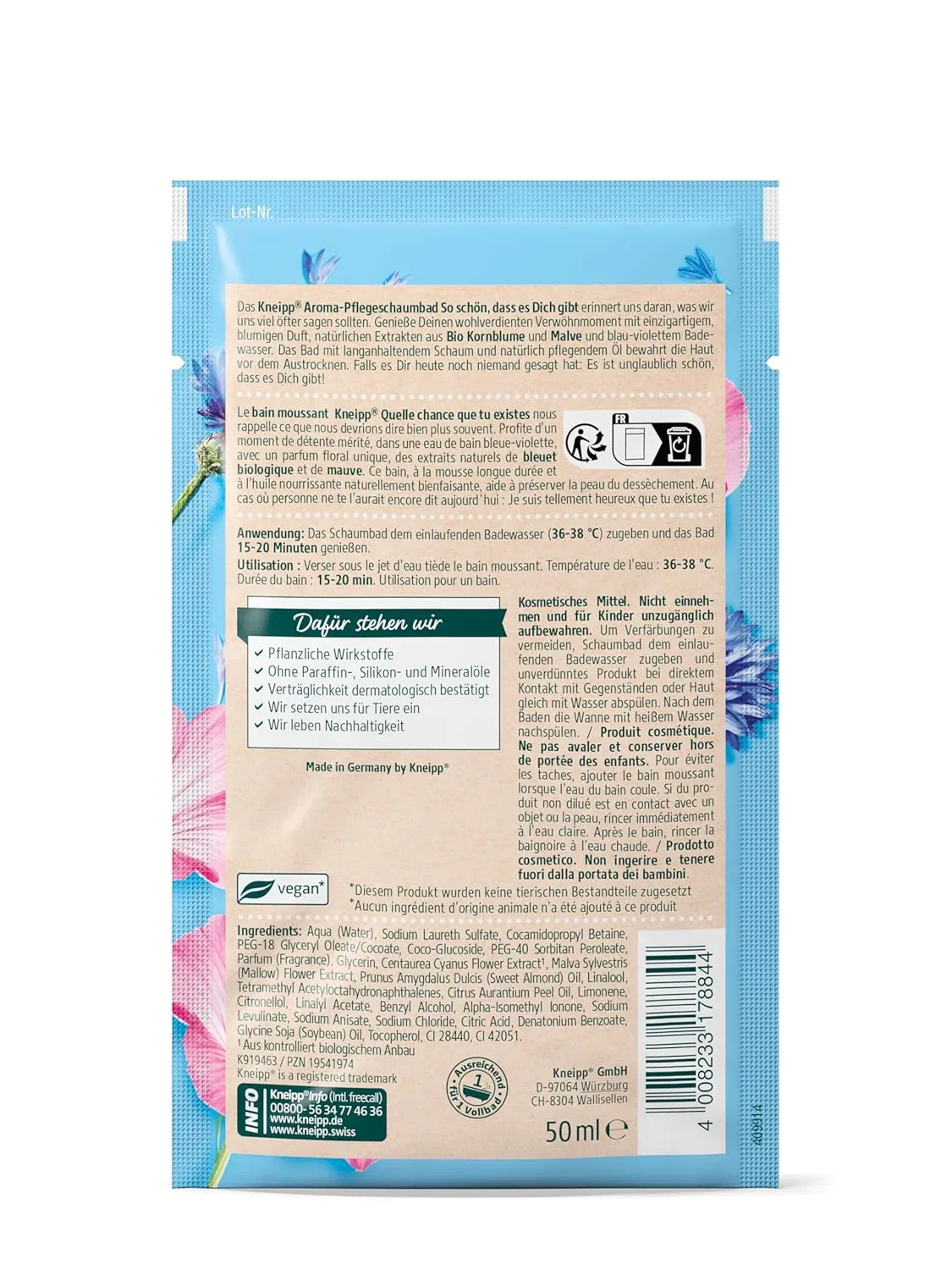 Пена для ванны Aroma Care, Kneipp, 50 мл — фото 2
