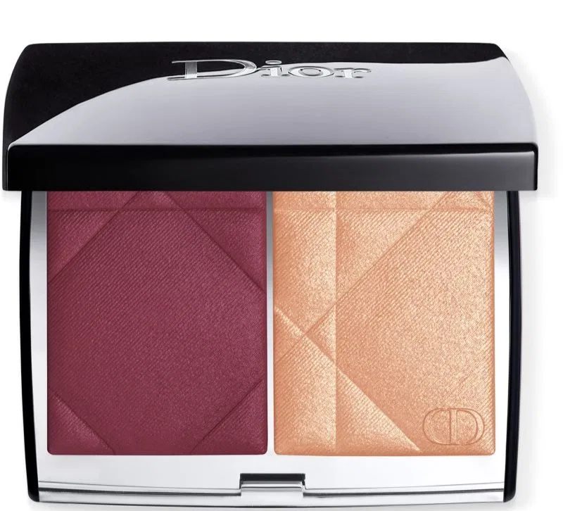 Палетка румян и хайлайтер Dior Rouge Blush Colour & Glow 8 г, оттенок 757 Wildior