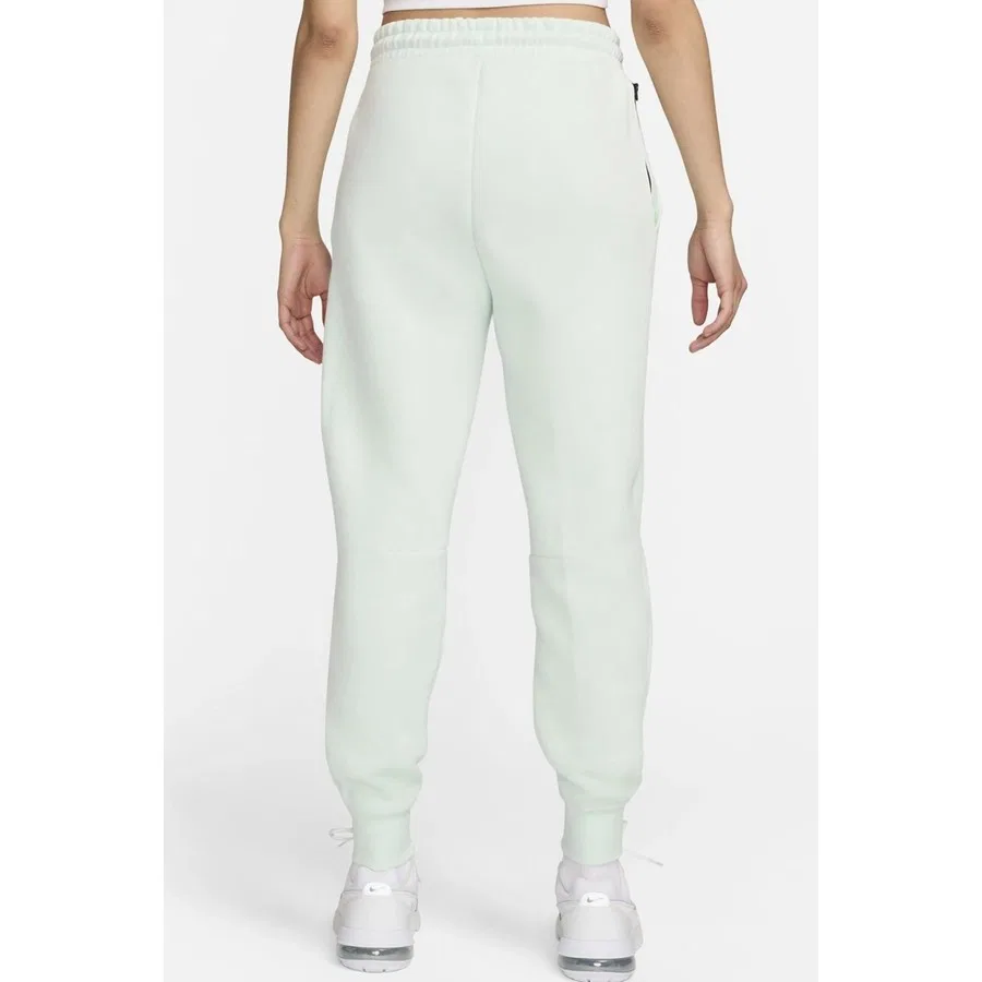 Женские спортивные брюки с принтом Tech Fleece Nike, Светло-зеленый — фото 2